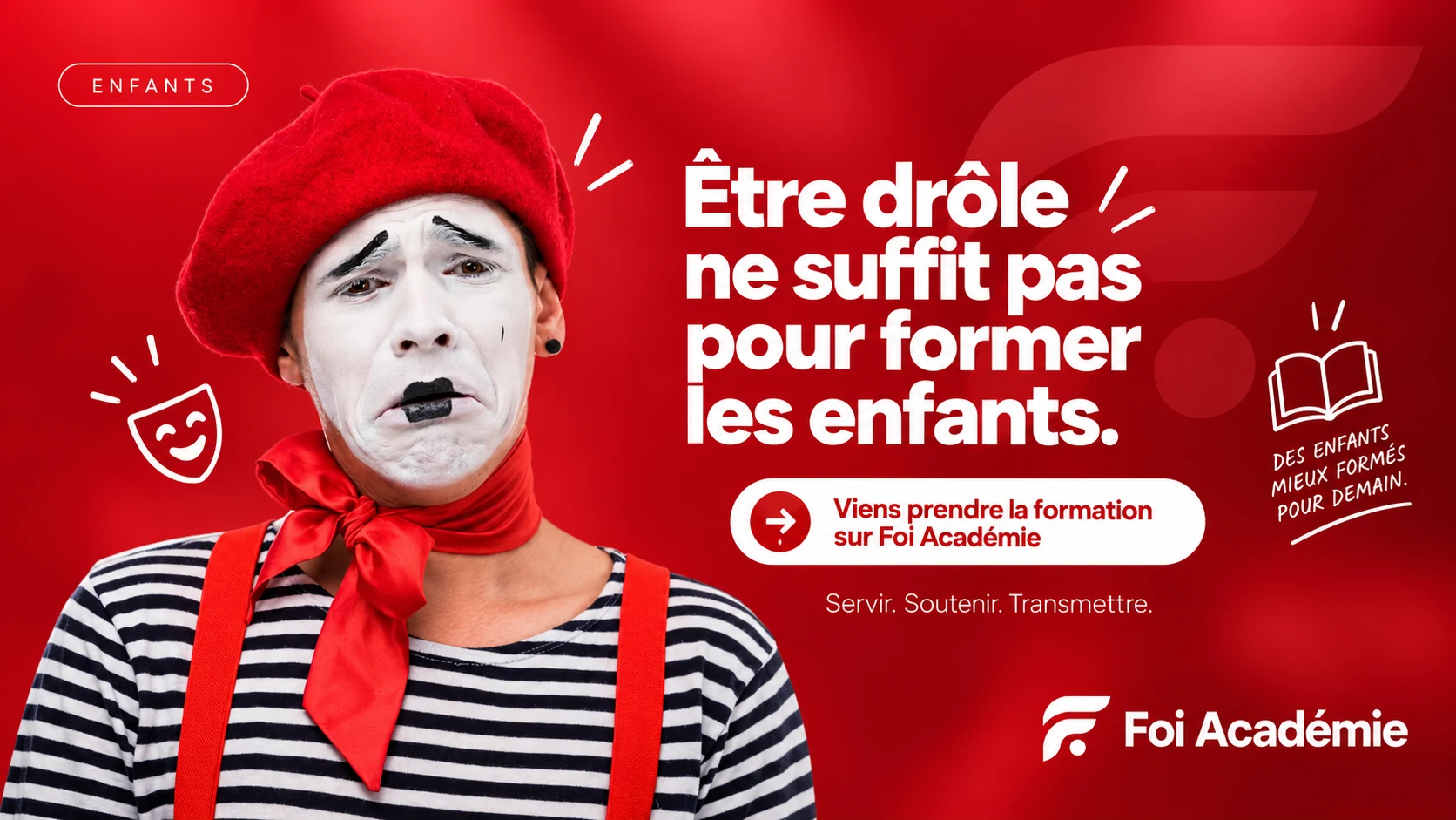 Être drôle ne suffit pas pour former les enfants.