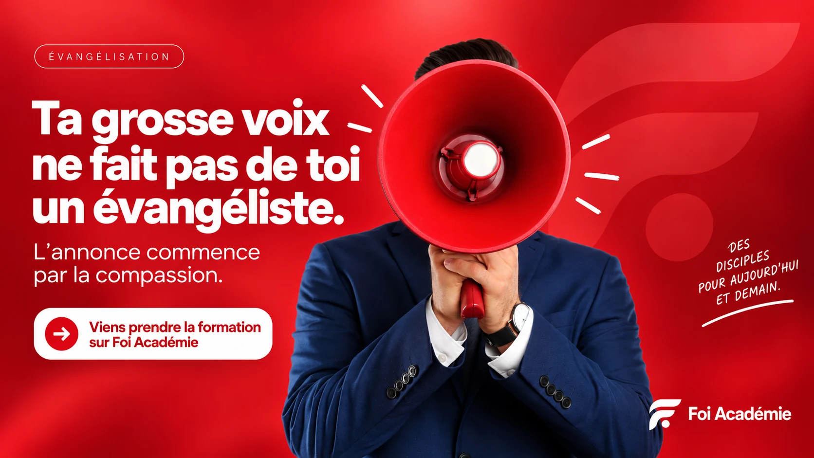 Ta grosse voix ne fait pas de toi un évangéliste.