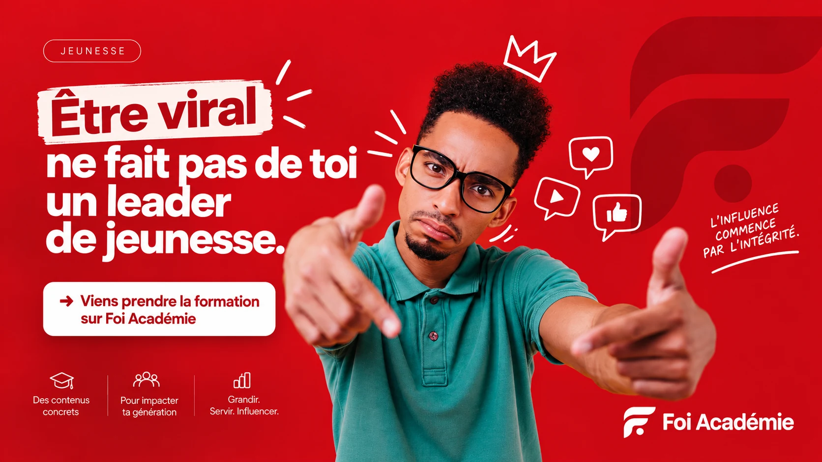 Être viral ne fait pas de toi un leader de jeunesse.